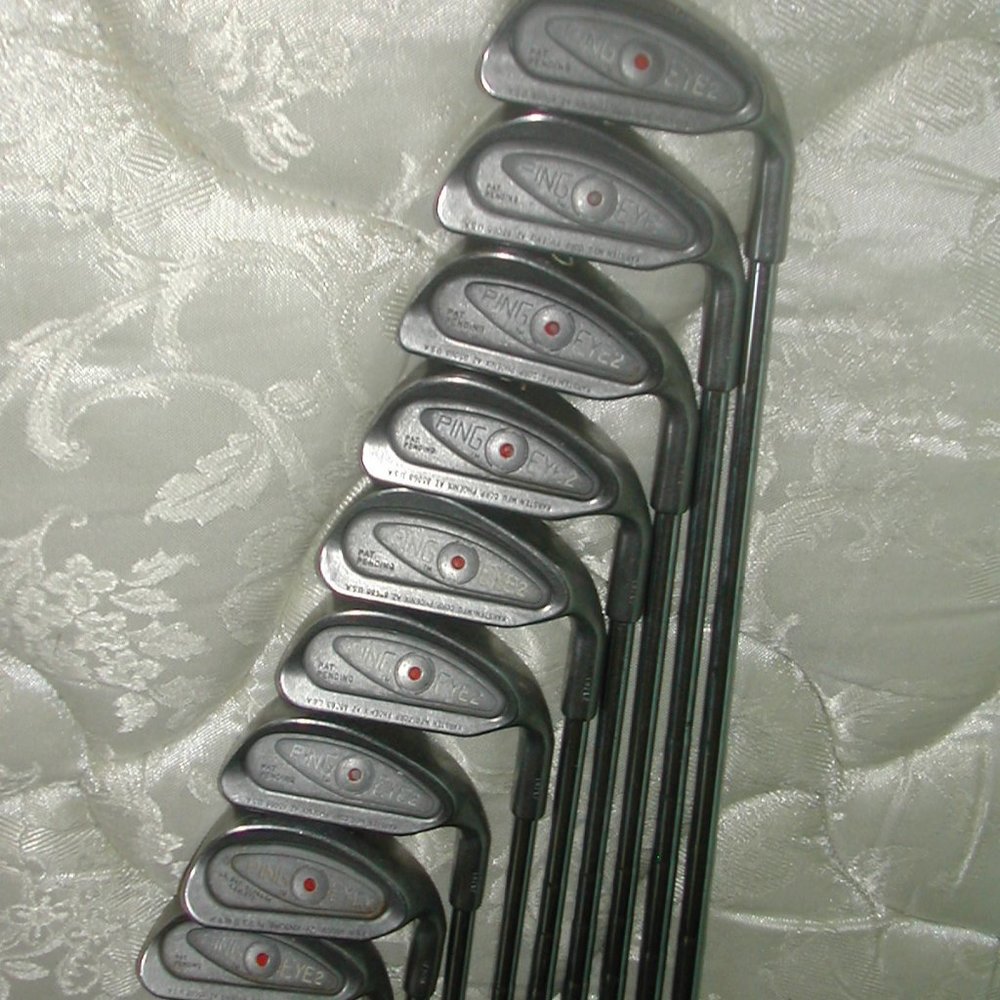 Mens PING EYE 2~Red Dot~2-Wedge Set(9)~RH~ZZ LITE SHAFT-Reg Flex-ROYAL GRIPS GUC